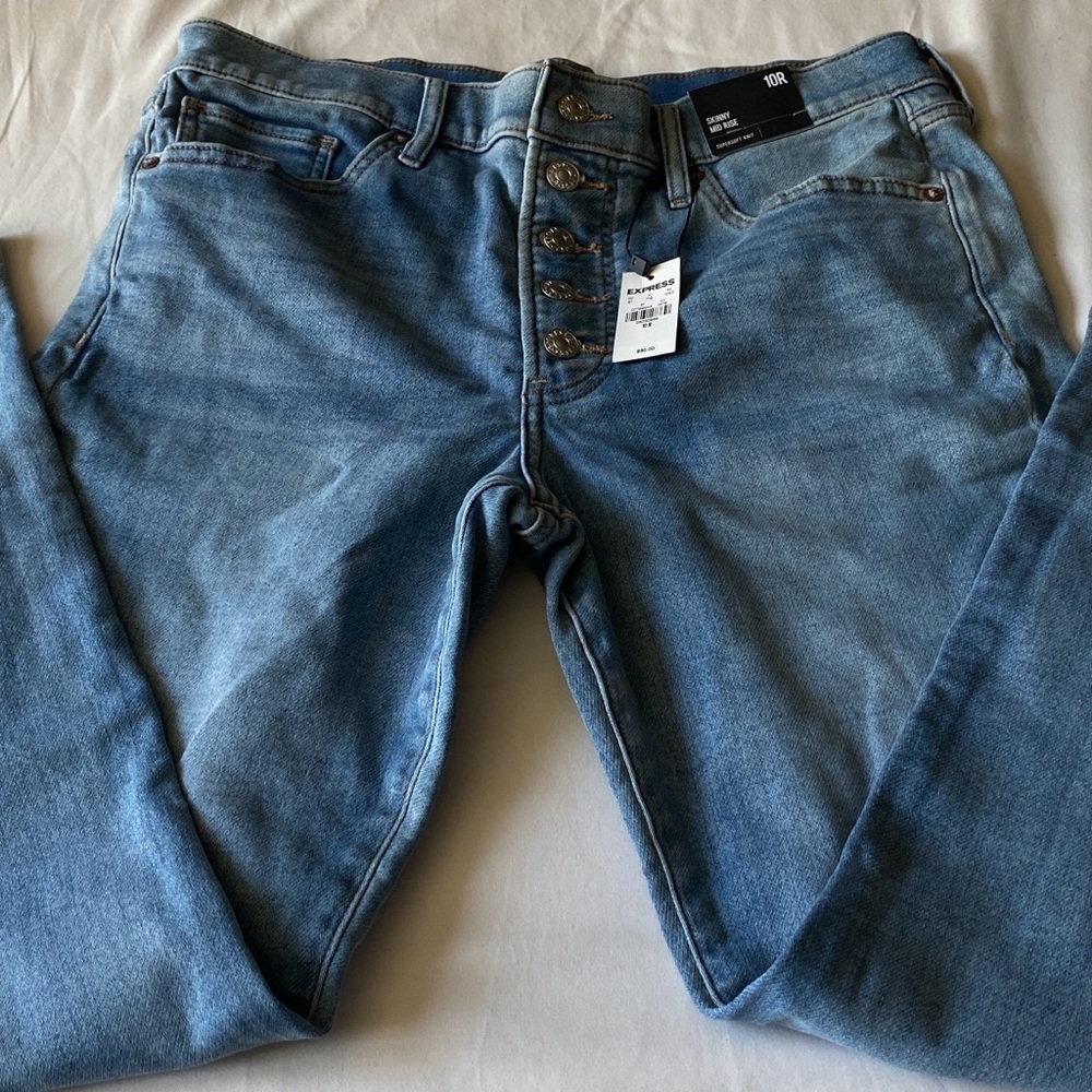 Express Light Blue Skinny Jeans for Woman​​